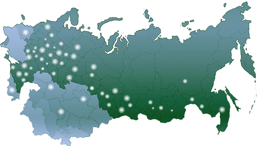 Карта доставки по России и СНГ
